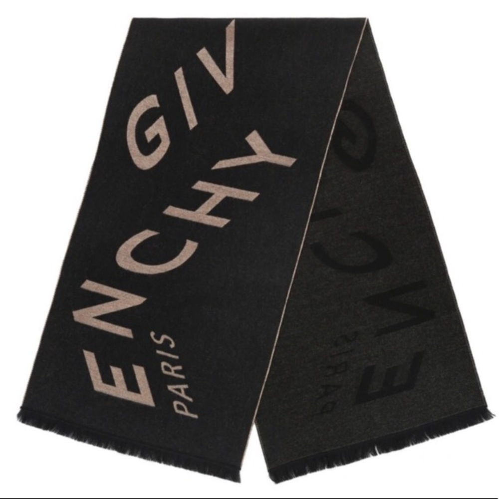 NEW Givenchy Chevron Wool Scarf